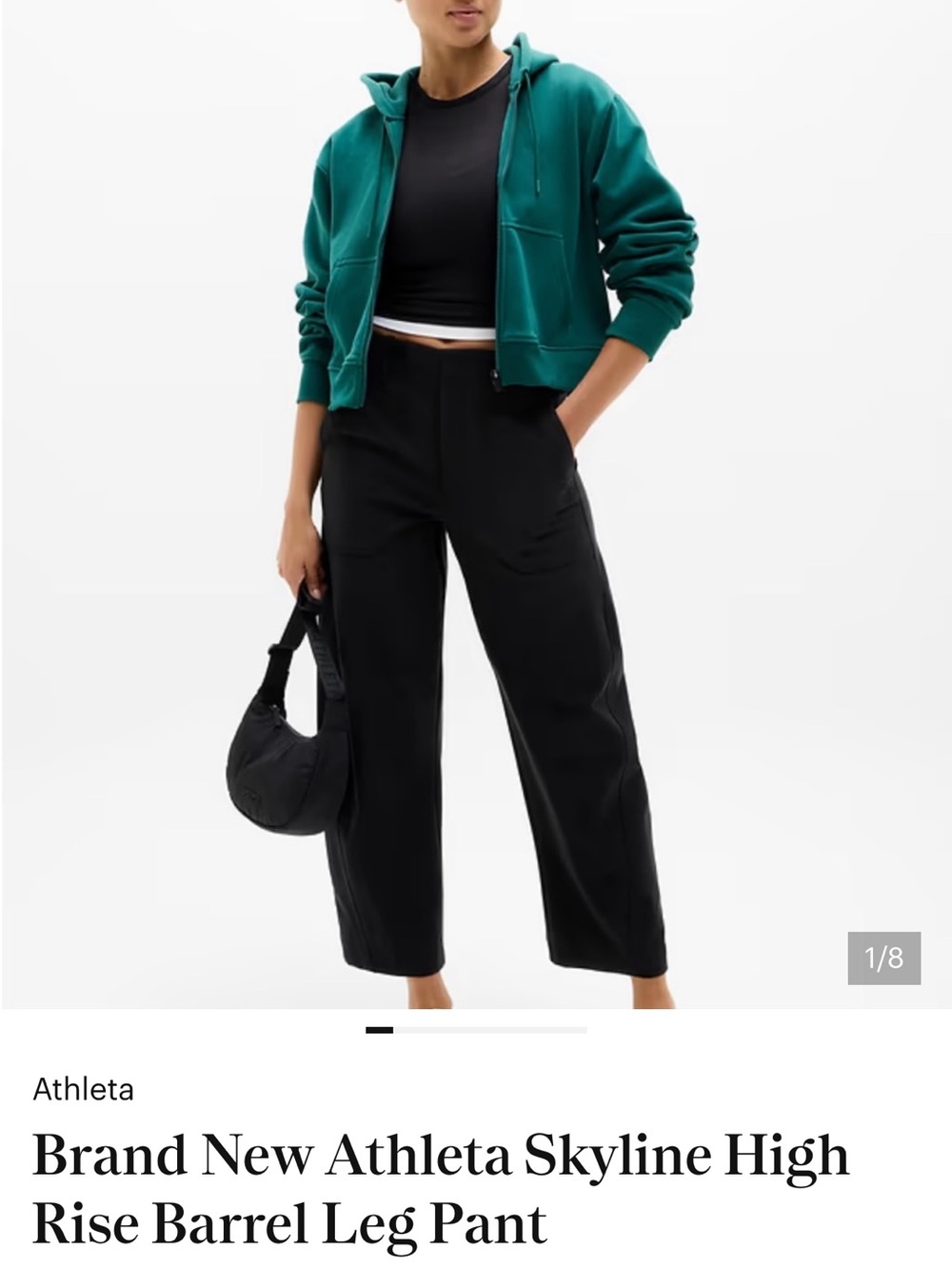 Athleta Wide-Leg High-Rise Pants in Black
